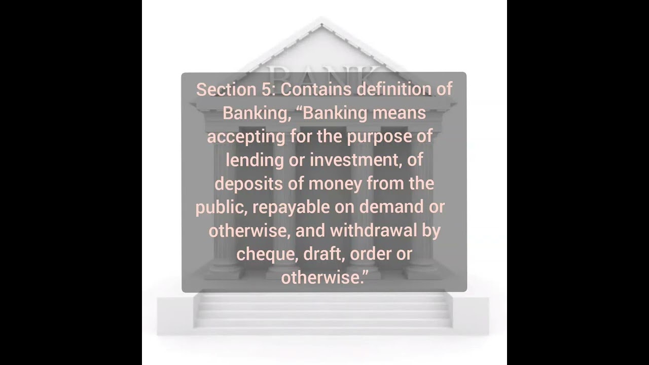 section 5 banking regulation act 1949 for knowledge gain