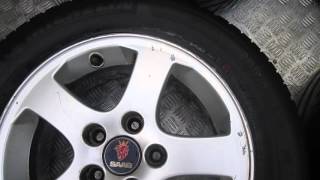 SAAB 93 9-3 MK2 2002 - 2008 ALLOY WHEELS 5 STUD 15" 205/60R15 5X110 SEE VIDEO