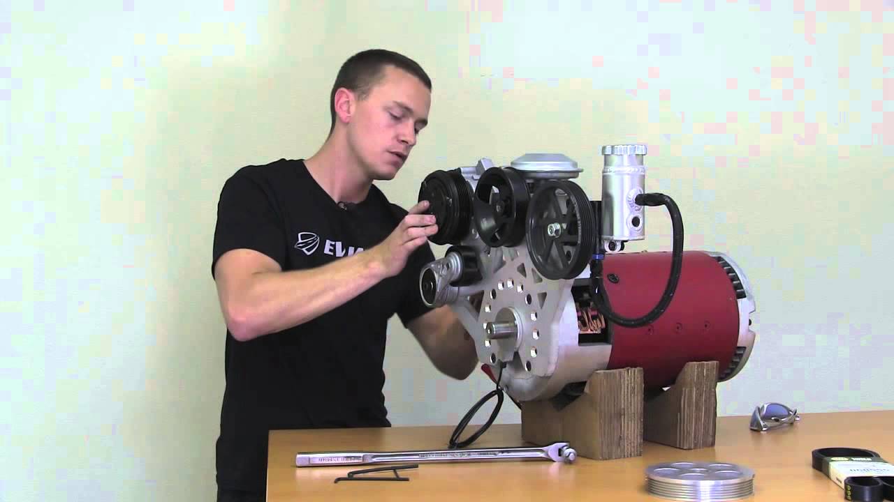 EV West Electric Motor Accessory Plate Installation Video Power