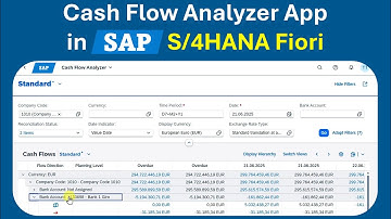 Cash Flow Analyzer App in SAP S/4HANA | Real-Time Cash Insights & Analysis (F2332)