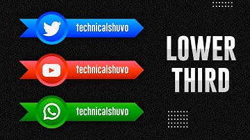 How to make Lower Third Animated || Social Media Lower Third || Pixellab & KineMaster || In Android