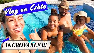 ATTAQUÉE PAR UN POISSON 😱 ROOM TOUR ET PISCINE / Vlog en Crète