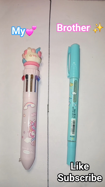 My vs my brother Stationery item🩵💖#stationarycollection​​ #cutestationery​​ #stationery​​ #shorts​