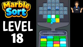 Marble Sort Level 18 Full Walkthrough Solution|Marble Sort - Color puzzle  Gameplay
