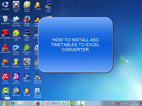 How to Install Asc to Excel Converter