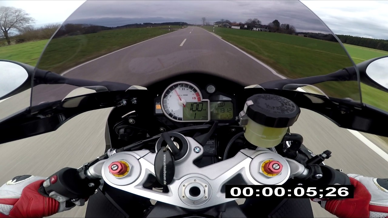 Bmw S1000rr 48ps 0 100 Km H Test Youtube