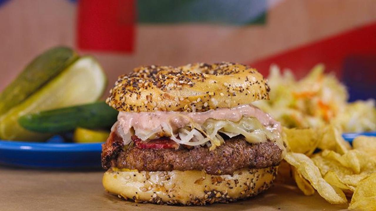 New York Bagel Burger | Rachael Ray Show