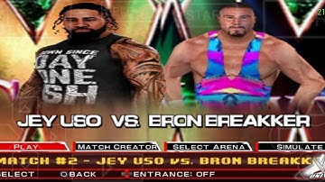 Jey Uso VS Bron Breakker Title Match WWE 2K24 PSP ANDROID #WWE #wwe2k24 #jeyuso #bronbreakker