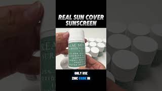 Real Sun Cover. 25% non-nano zinc oxide. 97% UV protection.