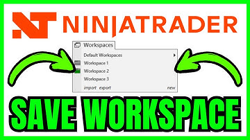 How To SAVE WORKSPACE In NinjaTrader 8 (QUICK & EASY) 2025