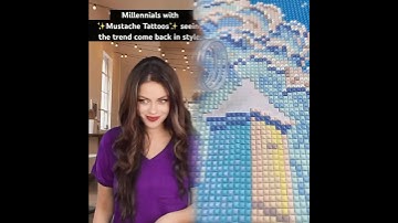 #millennials with Mustache Tattoos seeing the trend coming back in style. #nostalgia #2010s