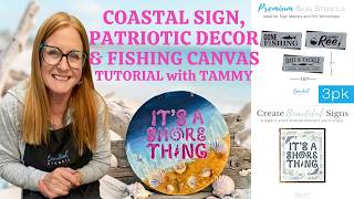 3 Easy Summer Craft Ideas ππΊπΈπ£ | Coastal Sign, Patriotic Decor & Fishing Canvas Tutorial