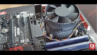 How to Replace a MSI Motherboard on a desk top pc