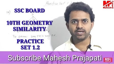 🔥 10th Geometry Practice Set 1.2 Part 2 | Geometry Similarity | Mahesh Prajapati