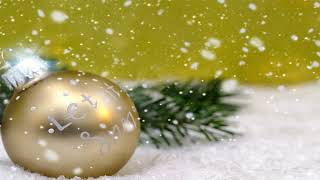 4k Christmas Ball | Snow | No Copyright Video | Free Background Video Effects HD | Decoration ideas