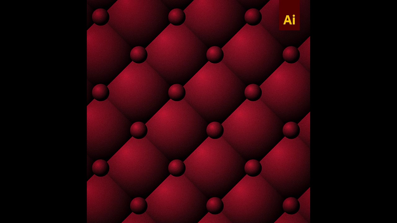 3D Upholstery Seamless Pattern Design in Adobe Illustrator