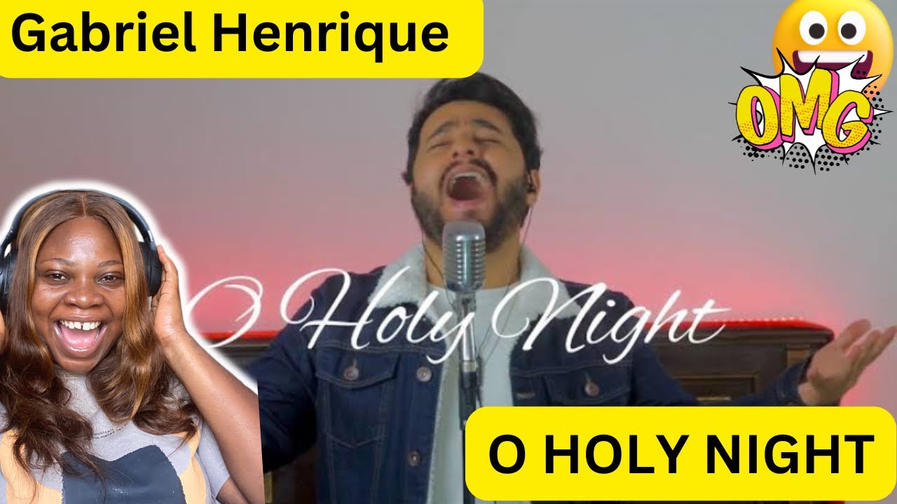 Gabriel Henrique - O Holy Night (Mariah Carey Cover) | REACTION! 😱😱
