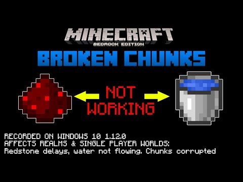 Thumbnail For Bug Report | BROKEN CHUNKS | Minecraft Bedrock Edition 1.12