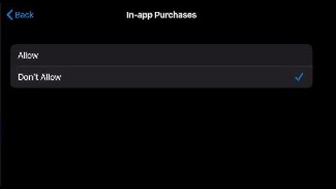 How to Turn off in-app Purchases on iPhone and iPad with Screen Time