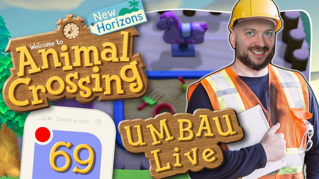 🔴 ANIMAL CROSSING: NEW HORIZONS 🏝️ #69: Spielplatz & Büsche fertig! Leuchtturm & Marktstand Prototyp