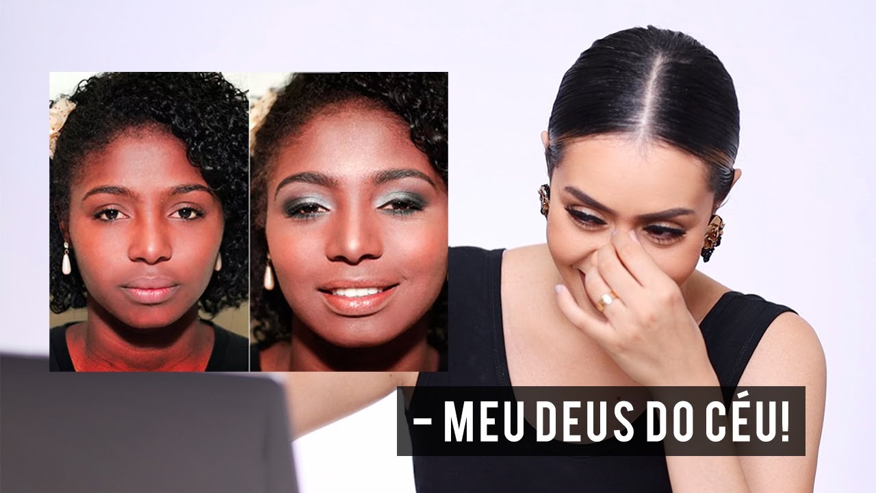 Reagindo as minhas maquiagens antigas