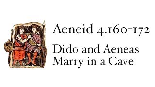 Aeneid Book 4.160-172: Dido and Aeneas Marry in a Cave
Juno has aroused another storm and Dido and Aeneas, who are out on their hunt, find themselves in the same cave. Juno serves as bridesmaid to this primal wedding, with Earth and Sky witnesses and nymphs singing the wedding hymn.
Check out http://www.aeneid.co for more videos and help on reading the Aeneid! Aeneid Book 4.160-172: Dido and Aeneas Marry in a Cave