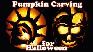 Tutorial video on how to carve a pumpkin or pumpkins for your Halloween holiday party decorating. Easy and fun pumpkin carving 