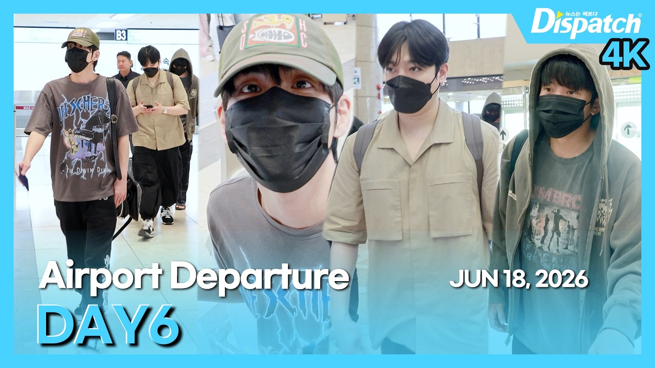 데이식스, "마지막 '디케이드' 투어까지 파이팅하세요🦾👏" l DAY6, "GMP INT Airport Departure" [공항]