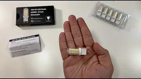 MAXvolador G9 4W 6000K Daylight LED Bulbs Unboxing