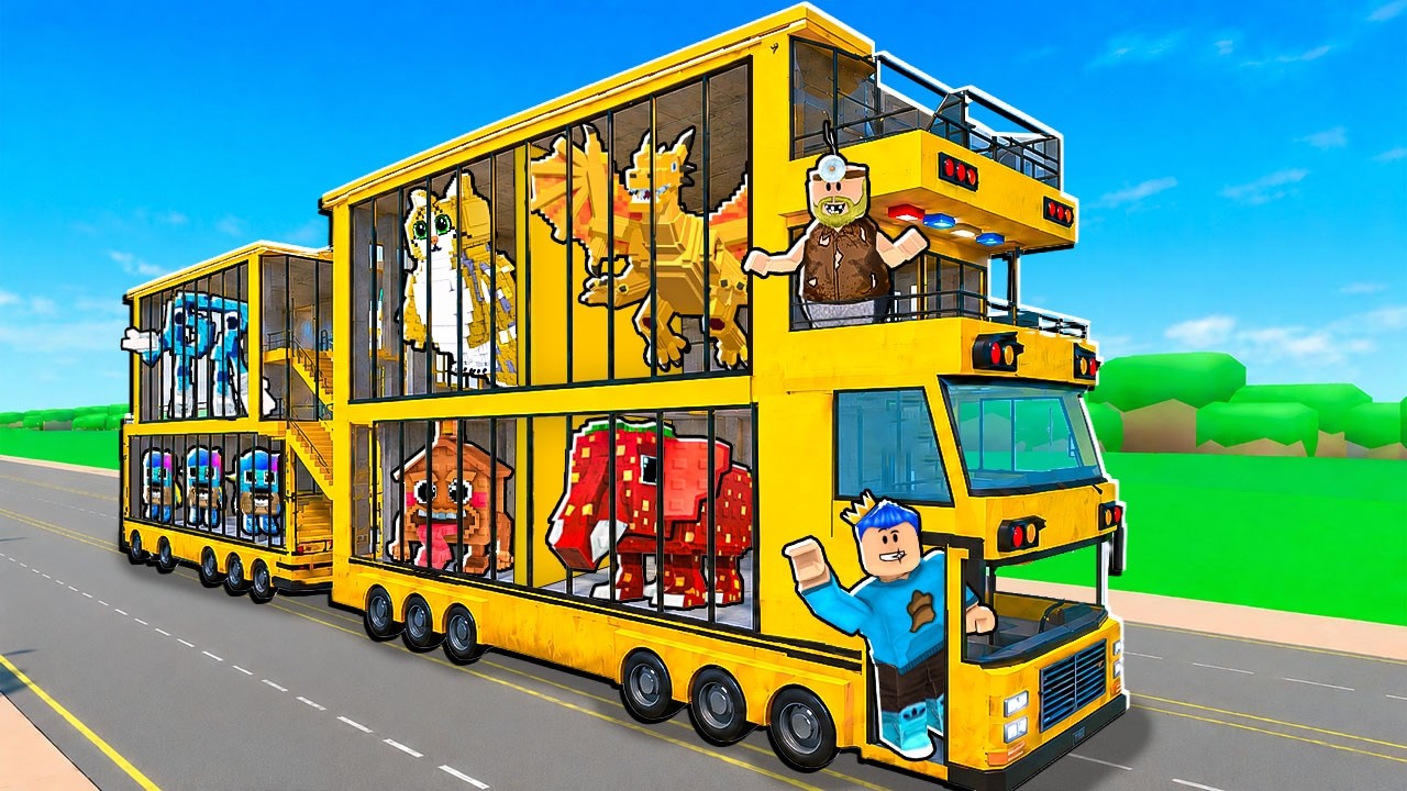 AKU UPGRADE MOBIL TAXI JADI MOBIL BIS BRAINROT BERTINGKAT UNTUK STRAWBERRY ELEPHANT DI ROBLOX!!