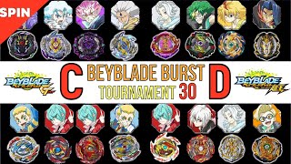 Beyblade Burst Tournament 30 Group C through D of the 32nd 베이블레이드 버스트 토너먼트 30회 32강ベイブレードバーストトーナメント30