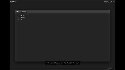 Memahami Tag HTML Dasar