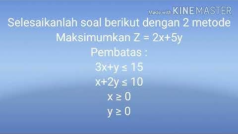 Penyelesaian Permasalahan Program Linear dengan Metode Grafik dan Garis Selidik