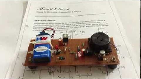 IR Infrared Based Intruder Detector DIY - Demo Video
