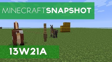 Minecraft Snapshot 13w21a - Horse Inventory GUI and Bug Fixes Galore!