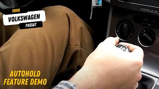 '08 VW Passat Auto Hold Feature Demo Volkswagen Auto Hold Function