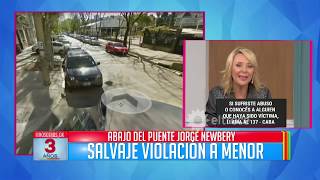 Violaron a una joven de 13 años abajo del puente de Jorge Newbery