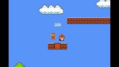 [TAS] NES Super Mario Bros. "1-1 as Fire Mario" in 24.393 (RTA Timing)