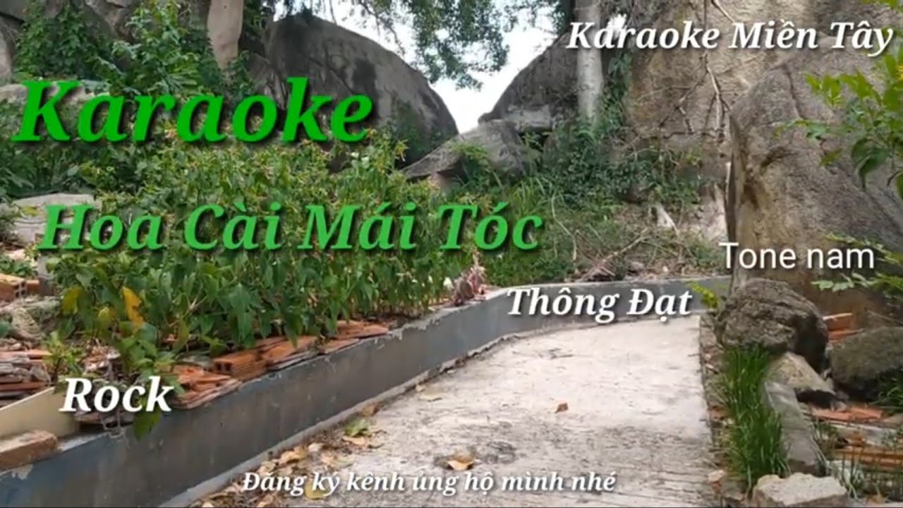 Hoa Cài Mái Tóc Karaoke 2020  Tone Nam  Nhạc Sống Thanh Ngân  YouTube