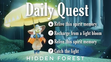 Daily Quest in Hidden Forest | sky children of the light | Noob Mode