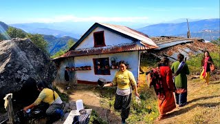 Unseen Simple Daily Lifestyles in the Beautiful Nepal Mountain Village | Nepali Village Documentary