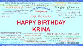 Krina   Languages Idiomas - Happy Birthday