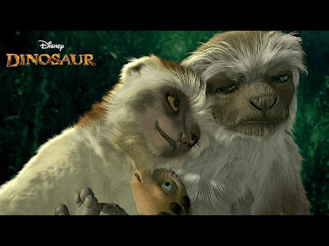 Plio and Yar Adopt Aladar - Dinosaur (HD Movie Clip)