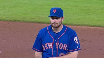 NYM@MIA: Tejada traps a grounder, starts double play