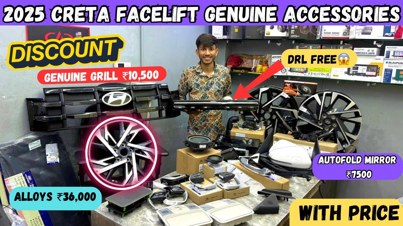 HYUNDAI NEW CRETA FACELIFT GENUINE ACCESSORIES WITH PRICE✅CRETA BASE TO TOP MODIFIED✅CRETA FACELIFT