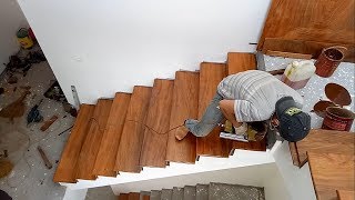 How to build Stairs Building And Installation A Wooden Staircase Treads screenshot 5