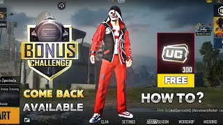Get Free UC & Outfits | PUBG Bonus Challenge How to Available | PUBG Free UC 2024 | #100million