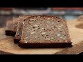 Danish RYE BREAD recipe - 100% sourdough rye bread recipe - Smørrebrød