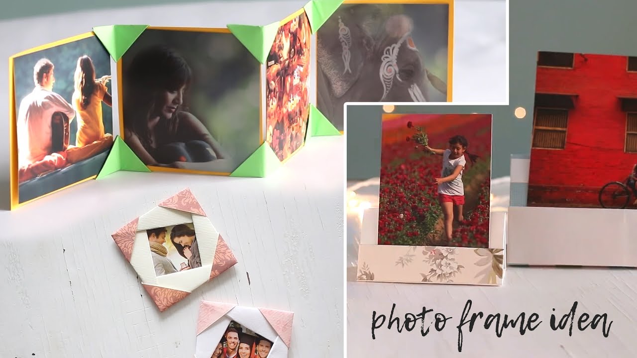 3 Easy Photo Frame Ideas - YouTube