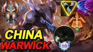 Wild Rift China Warwick Jungle | Challenger 97LP Rank Gameplay | PROJECT: Warwick Skin | Build Rune